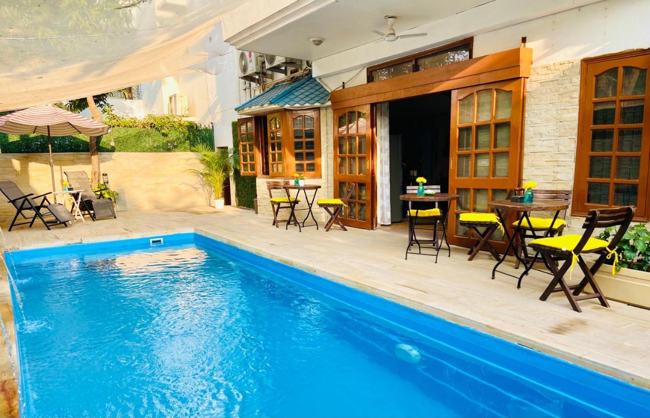 Roshani Pool Villa Gurgaon - 7Br #Privatepool #Villa #Bungalow #Garden #Staycation Kültér fotó
